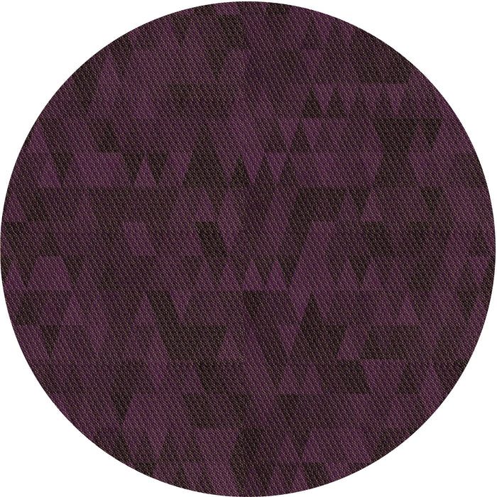 Square Patterned Purple Lily Purple Rug, pat2571brn