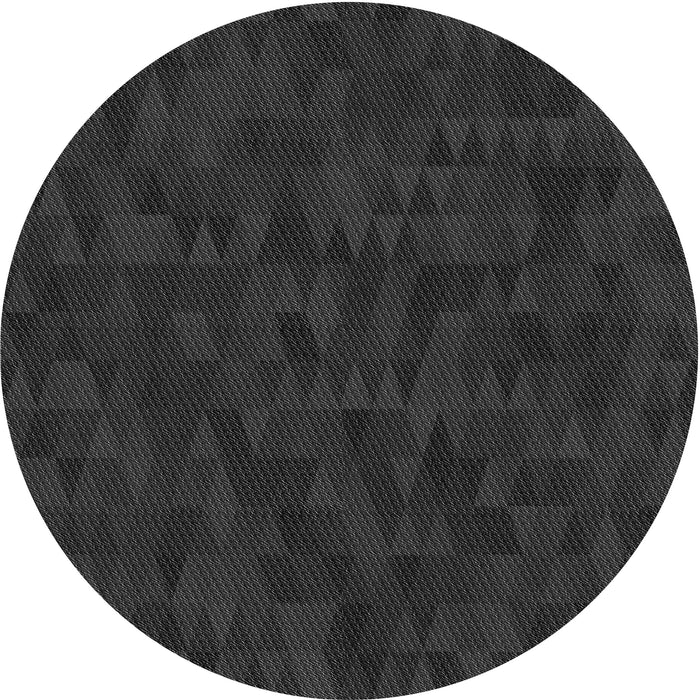Square Patterned Midnight Gray Rug, pat2571gry