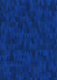 Machine Washable Transitional Cobalt Blue Rug, wshpat2571lblu