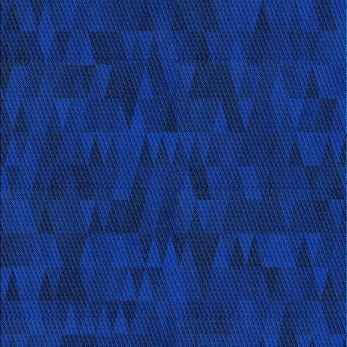 Machine Washable Transitional Cobalt Blue Rug, wshpat2571lblu