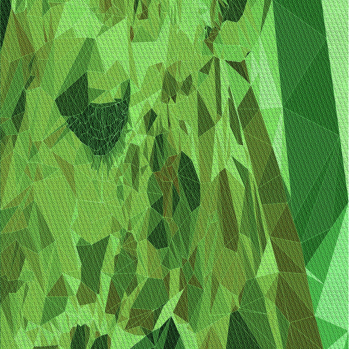 Machine Washable Transitional Green Rug, wshpat2572grn