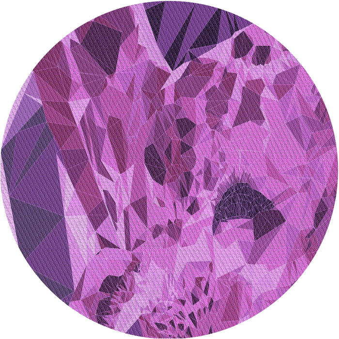 Square Machine Washable Transitional Medium Violet Red Pink Rug in a Living Room, wshpat2572pur