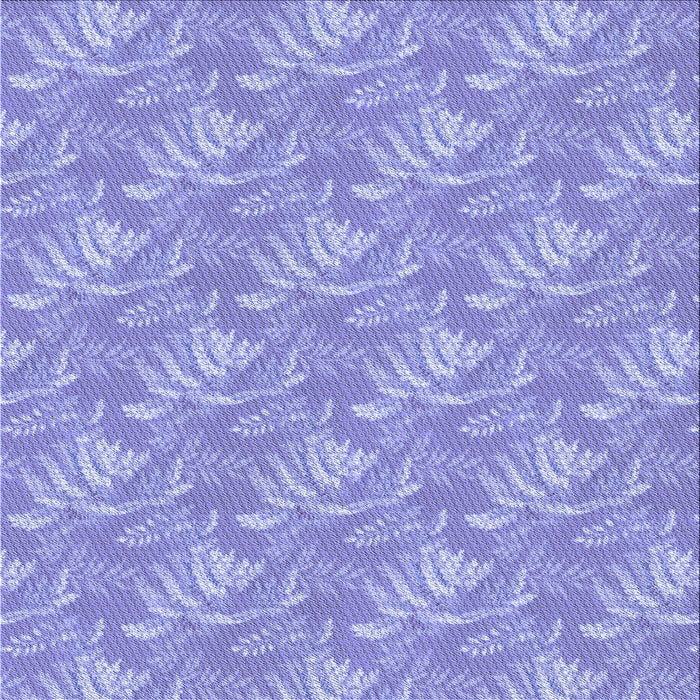 Round Patterned Light Slate Blue Rug, pat2573blu