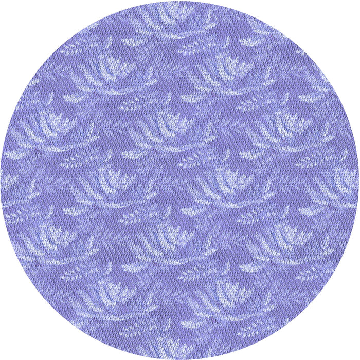 Square Patterned Light Slate Blue Rug, pat2573blu