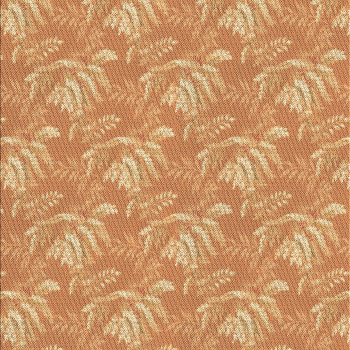 Patterned Orange Rug, pat2573brn