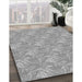 Patterned Gray Rug in Family Room, pat2573gry