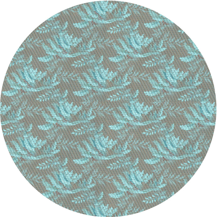 Square Patterned Tiffany Blue Rug, pat2573lblu