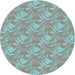 Square Machine Washable Transitional Tiffany Blue Rug in a Living Room, wshpat2573lblu