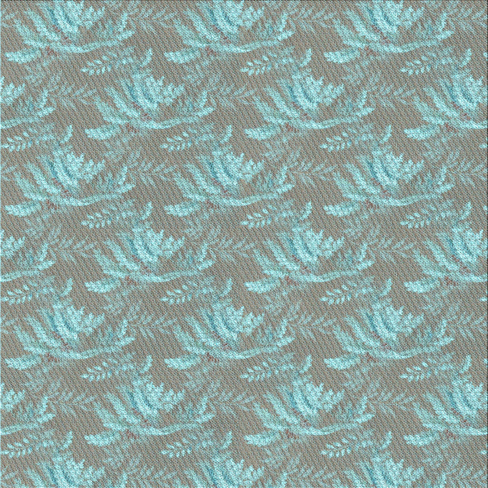 Round Patterned Tiffany Blue Rug, pat2573lblu