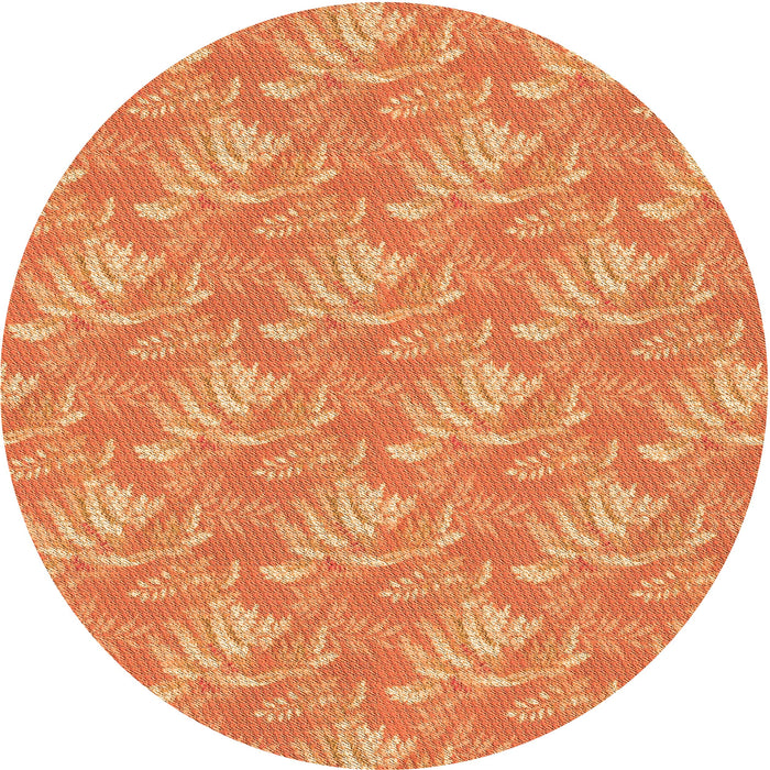 Square Patterned Orange Rug, pat2573org
