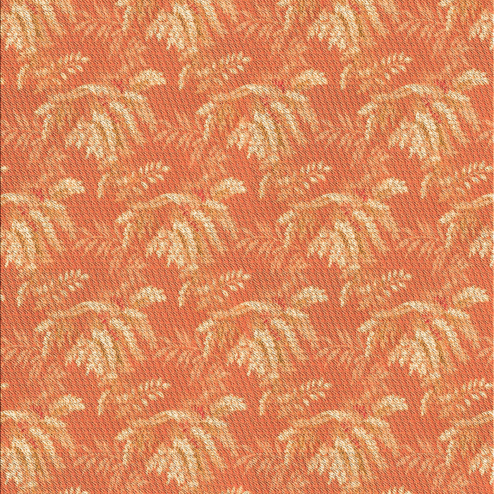 Patterned Orange Rug, pat2573org