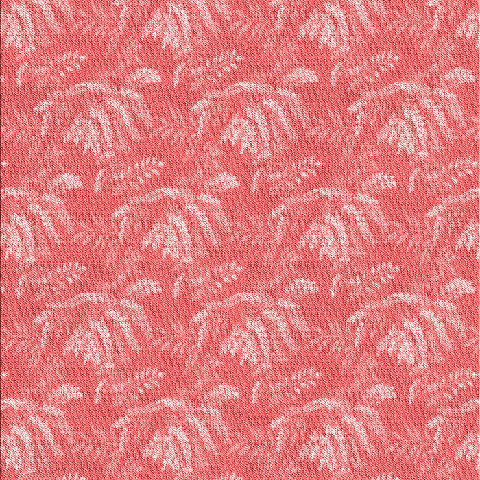 Patterned Fire Red Rug, pat2573rd
