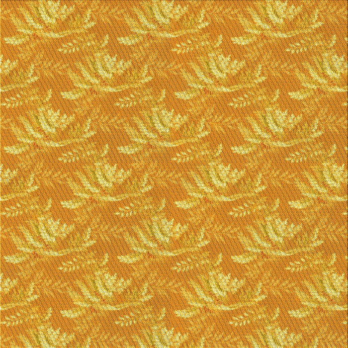 Round Patterned Neon Orange Rug, pat2573yw