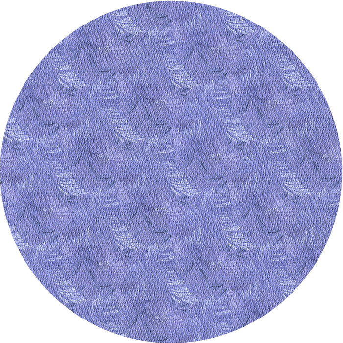 Square Machine Washable Transitional Purple Mimosa Purple Rug in a Living Room, wshpat2574blu