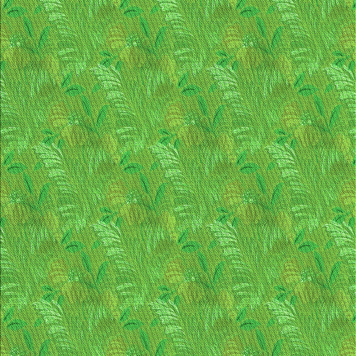 Patterned Dark Lime Green Rug, pat2574grn