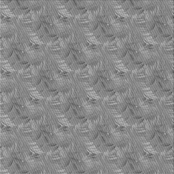 Round Patterned Smokey Gray Rug, pat2574gry