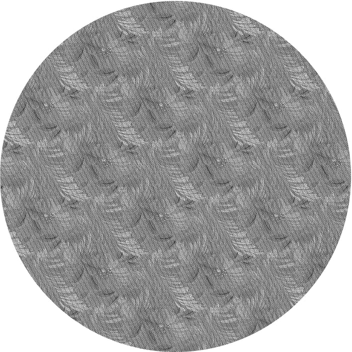 Square Machine Washable Transitional Smokey Gray Rug in a Living Room, wshpat2574gry