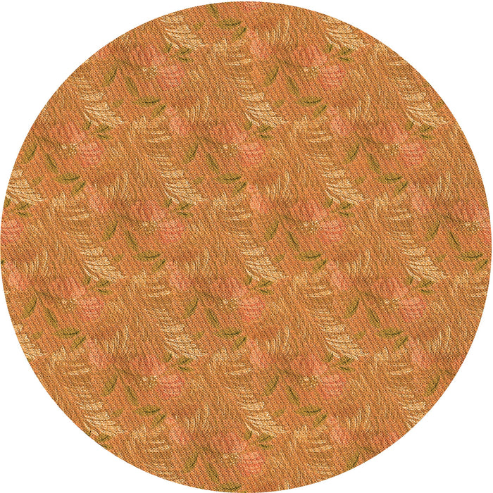 Square Patterned Orange Red Orange Rug, pat2574org