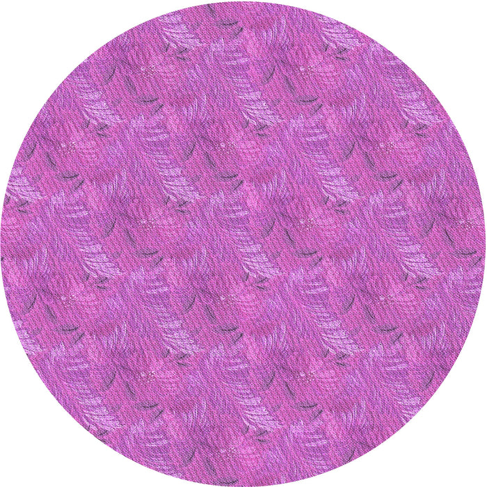 Square Machine Washable Transitional Bright Neon Pink Purple Rug in a Living Room, wshpat2574pur