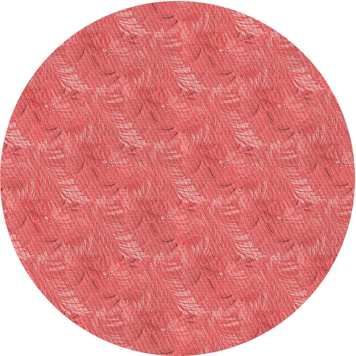 Square Patterned Red Rug, pat2574rd