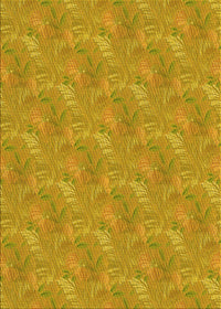 Machine Washable Transitional Deep Yellow Rug, wshpat2574yw