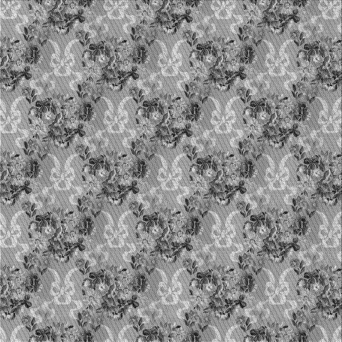 Round Patterned Cloud Gray Rug, pat2575gry