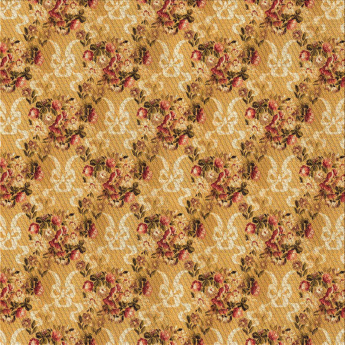 Round Machine Washable Transitional Orange Rug, wshpat2575org