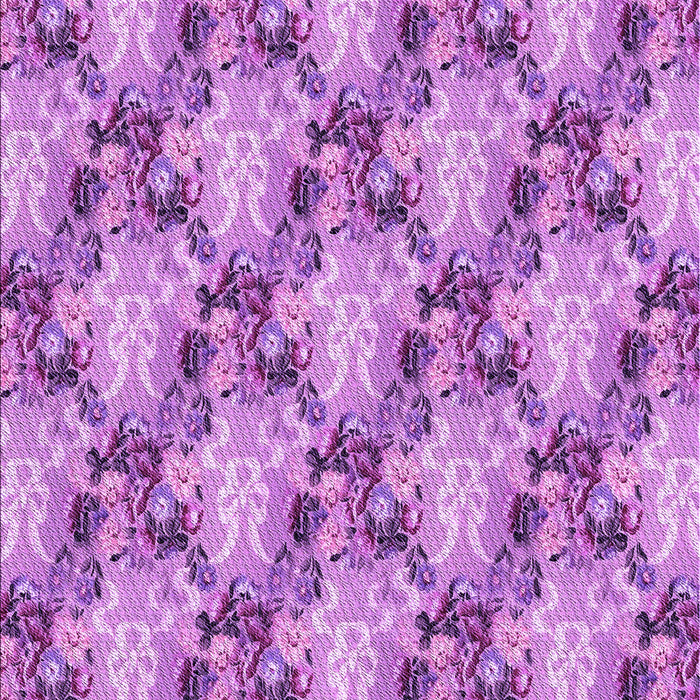 Patterned Violet Purple Rug, pat2575pur