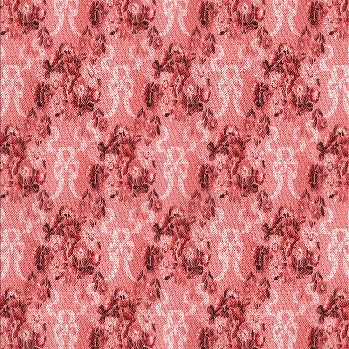 Machine Washable Transitional Light Coral Pink Rug, wshpat2575rd