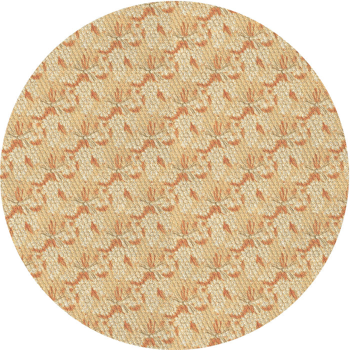 Square Patterned Orange Rug, pat2576brn