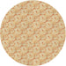 Square Patterned Orange Rug, pat2576brn