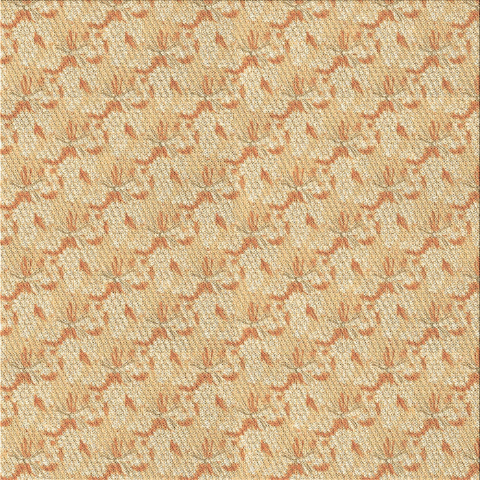 Round Machine Washable Transitional Orange Rug, wshpat2576brn