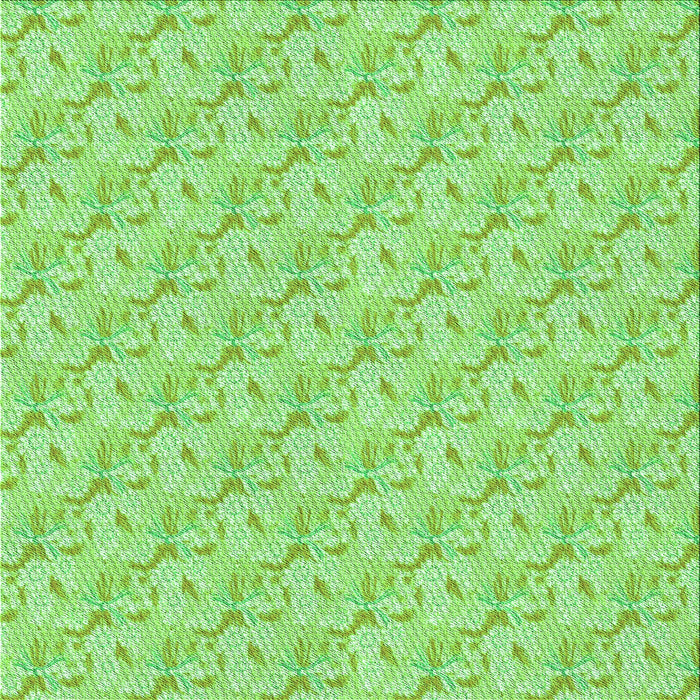 Round Patterned Green Rug, pat2576grn