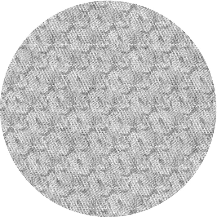 Square Patterned Gunmetal Gray Rug, pat2576gry