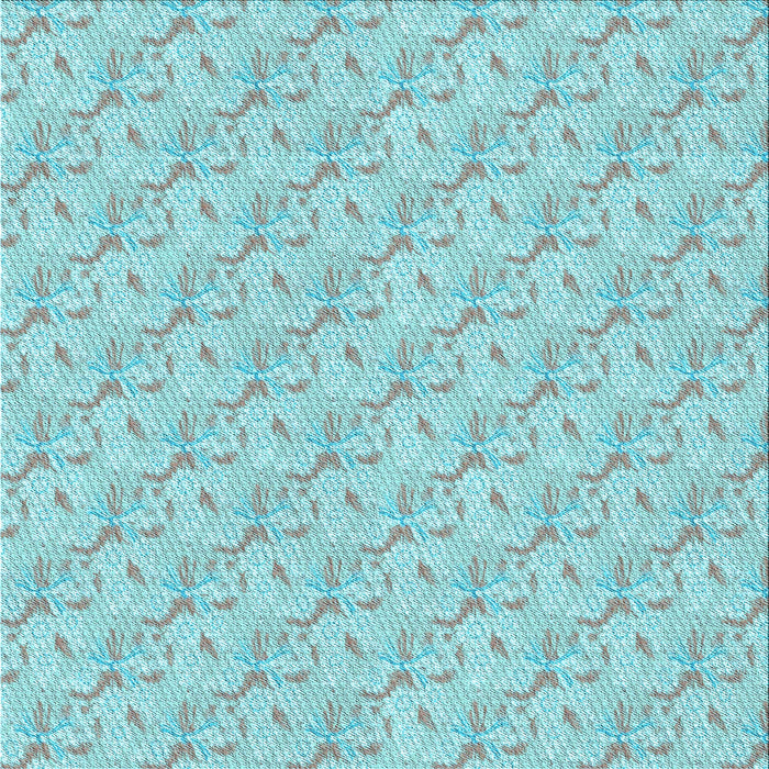 Round Machine Washable Transitional Blue Rug, wshpat2576lblu