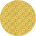 Square Patterned Bold Yellow Rug, pat2576yw