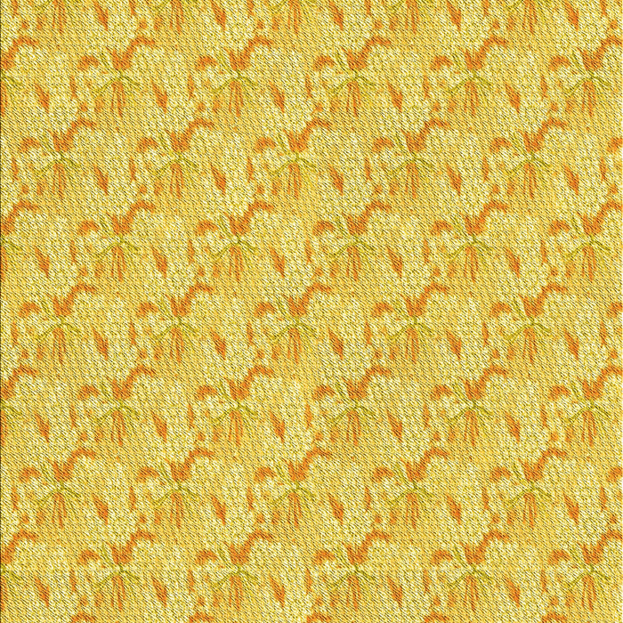Machine Washable Transitional Bold Yellow Rug, wshpat2576yw