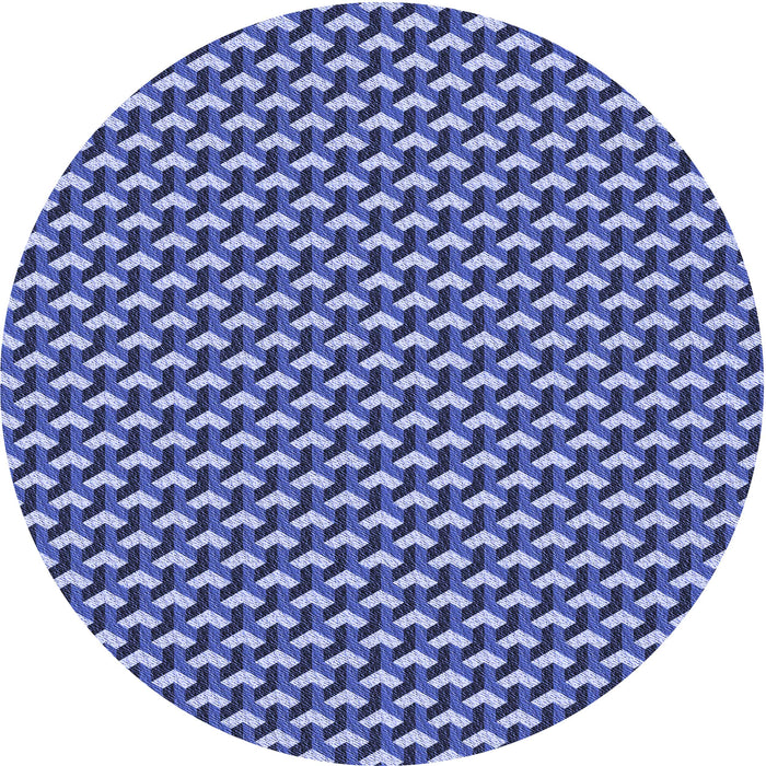 Square Machine Washable Transitional Denim Blue Rug in a Living Room, wshpat2577blu