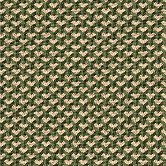 Machine Washable Transitional Army Green Rug, wshpat2577brn