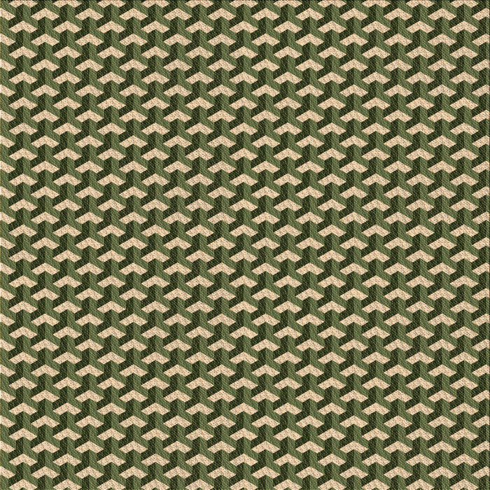 Round Patterned Army Green Rug, pat2577brn