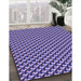 Machine Washable Transitional Purple Mimosa Purple Rug in a Family Room, wshpat2577pur