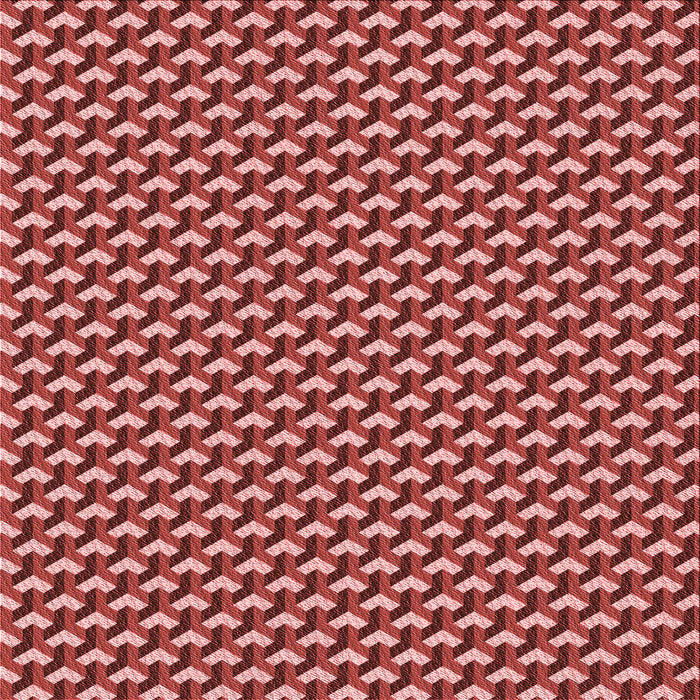 Round Patterned Tomato Red Rug, pat2577rd