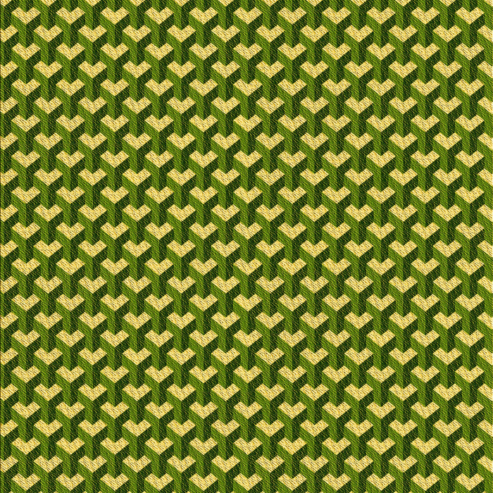Patterned Green Rug, pat2577yw