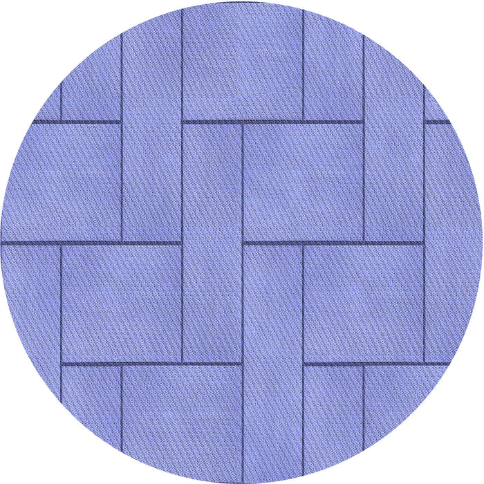 Square Patterned Sky Blue Rug, pat2578blu