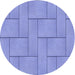 Square Patterned Sky Blue Rug, pat2578blu