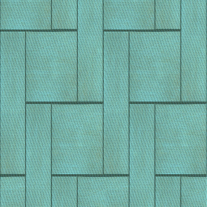 Machine Washable Transitional Mint Green Rug, wshpat2578lblu