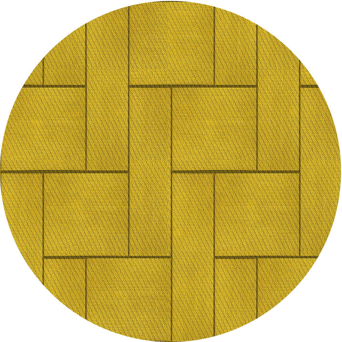 Square Patterned Cinnamon Brown Rug, pat2578yw