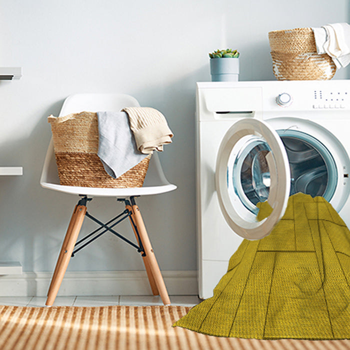 Machine Washable Transitional Cinnamon Brown Rug in a Washing Machine, wshpat2578yw