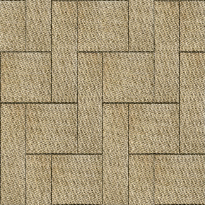 Square Patterned Hazel Green Novelty Rug, pat2578