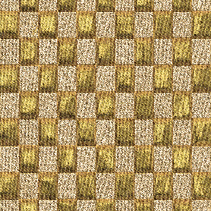 Patterned Yellow Orange Rug, pat2579brn